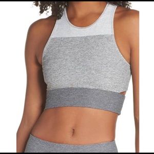 Outdoor Voices three tone crop workout top size XS